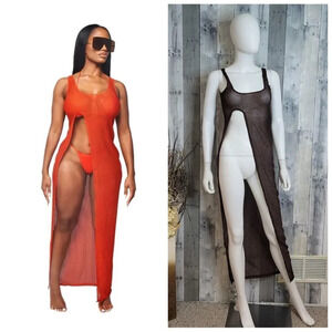 Phoenix Beach Dress in chocolate size small